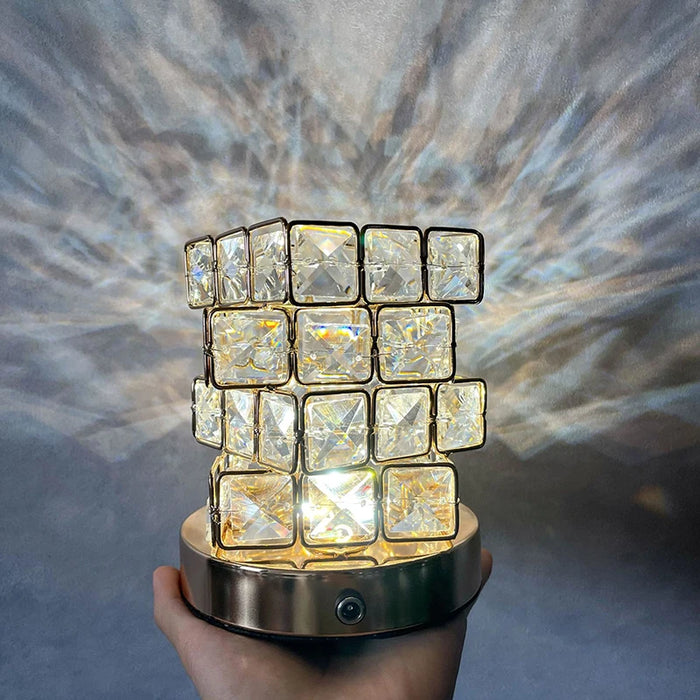 Rose Crystal Table Lamp