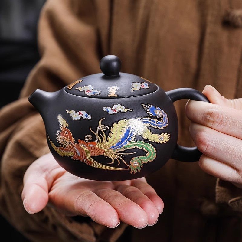 Color Changing Dragon & Phoenix Tea Pot