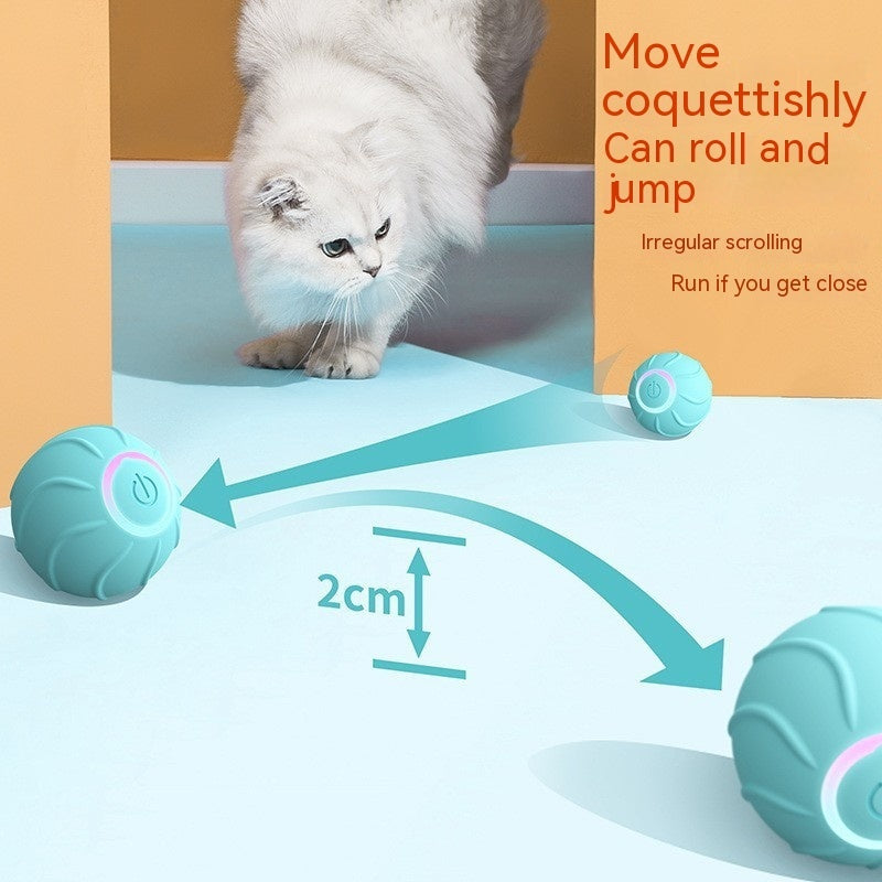 Smart Interactive Rolling Ball Toy – Automatic Bouncing Fun for Cats