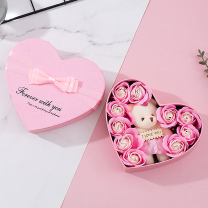 Heart Shaped Rose Gift Box