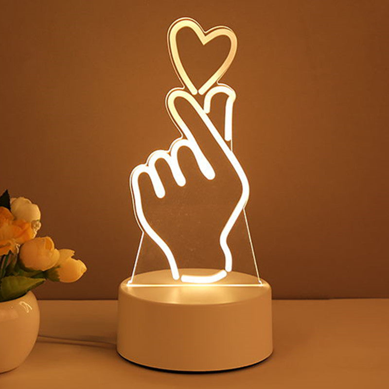 3D LED Neon Night Light & Lamp