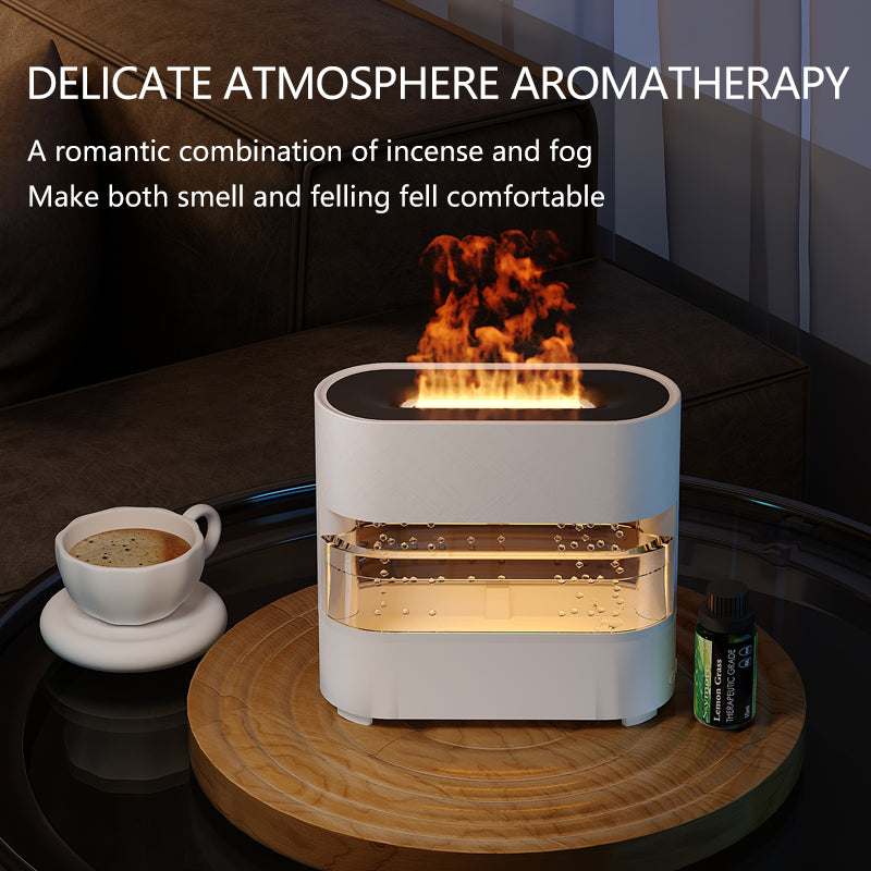 2024 Rain Cloud Fire Flame Diffuser & Humidifier Water Drop