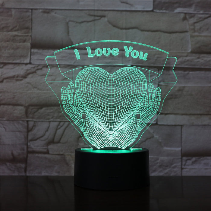 Valentine's Day 3D Love Night Light