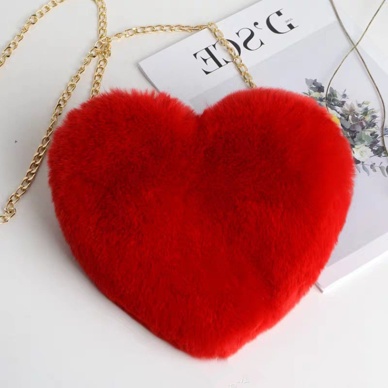 Heart Plush Handbag - Valentine’s Day Party Bag