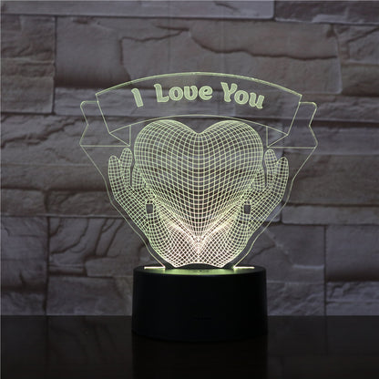 Valentine's Day 3D Love Night Light