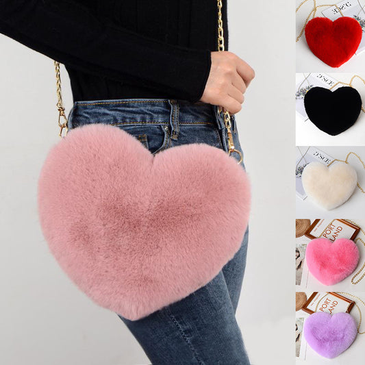 Heart Plush Handbag - Valentine’s Day Party Bag