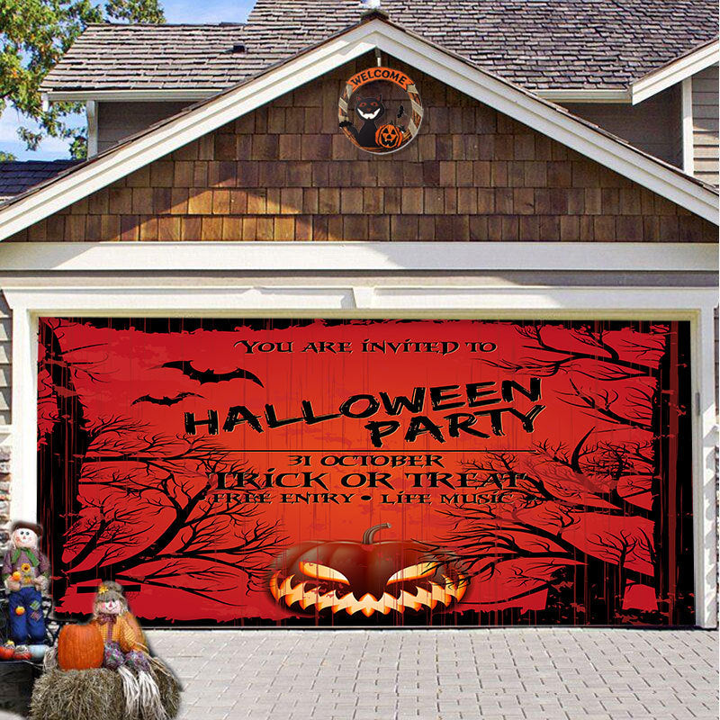 Halloween Vinyl Garage Door Decoration