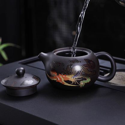 Color Changing Dragon & Phoenix Tea Pot