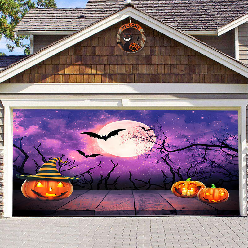 Halloween Vinyl Garage Door Decoration