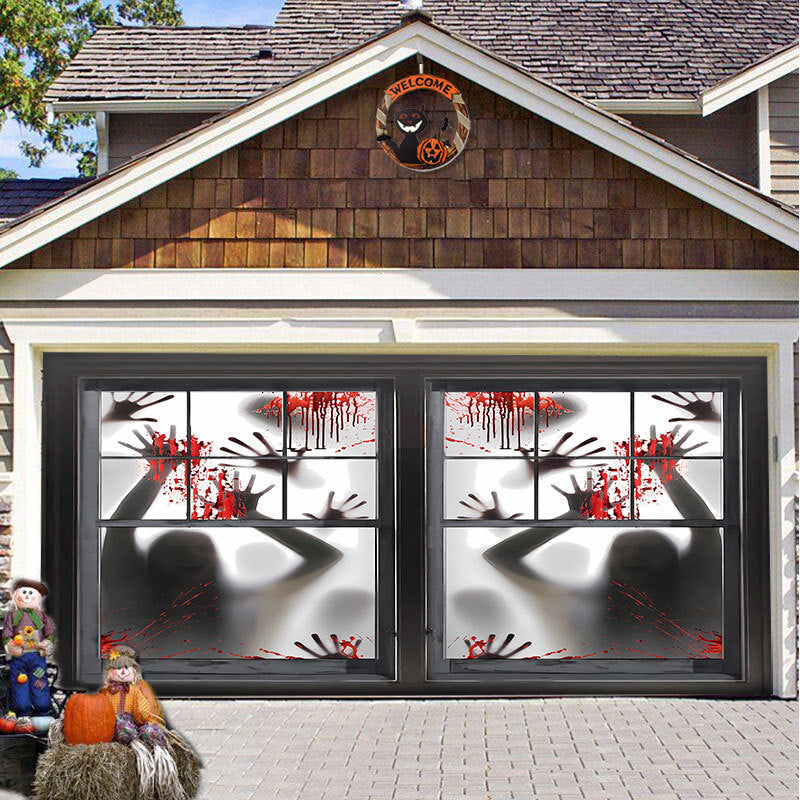 Halloween Vinyl Garage Door Decoration