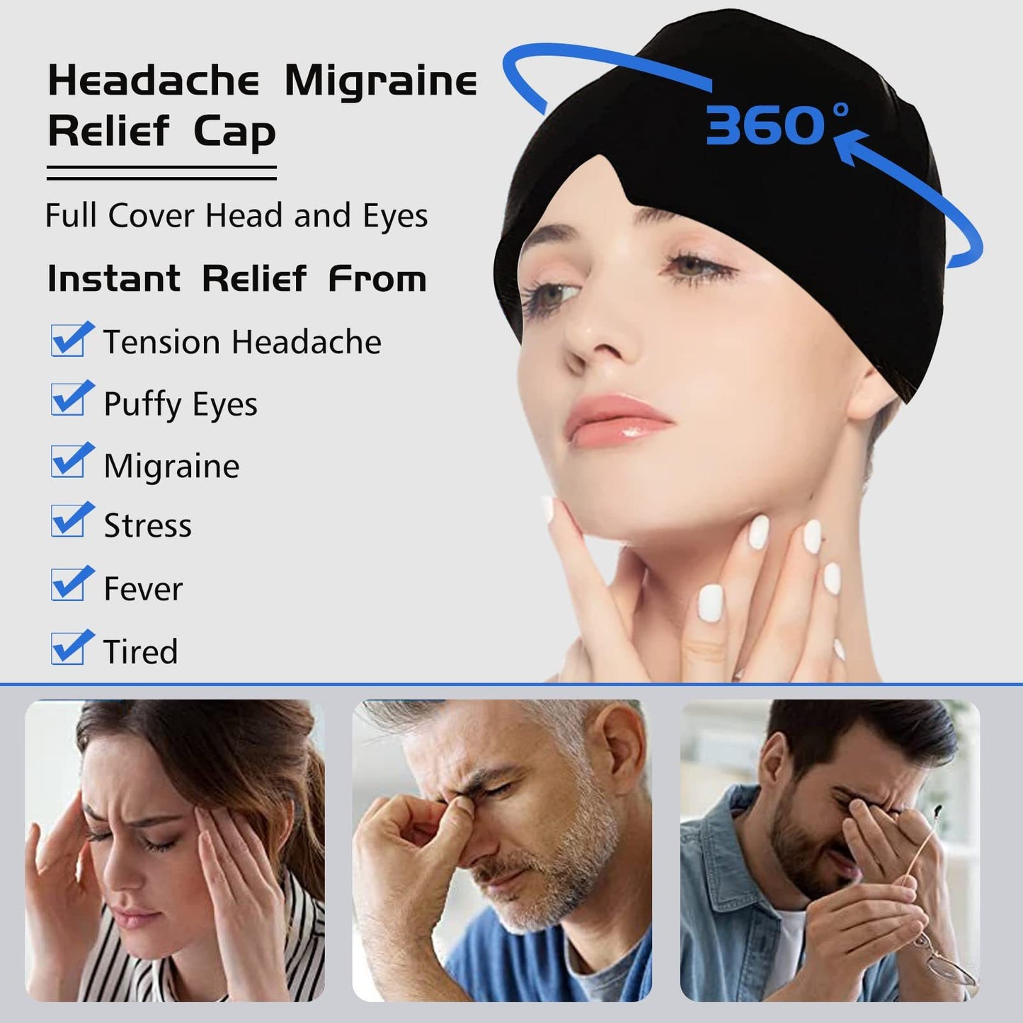 Icy Migraine Relief Cap