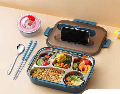 Microwaveable Stainless Steel Insulated Bento Box