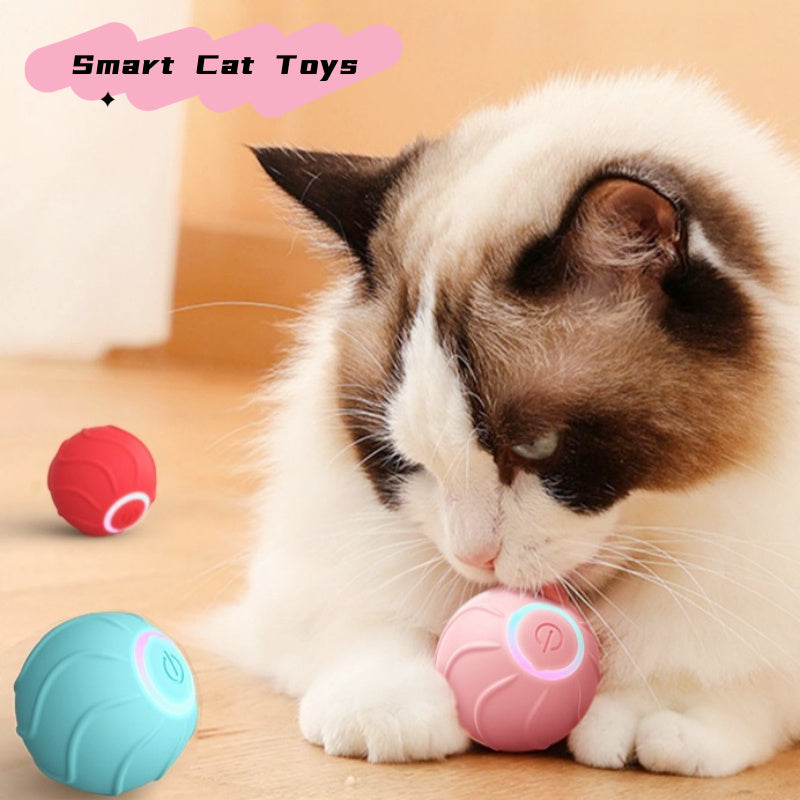 Smart Interactive Rolling Ball Toy – Automatic Bouncing Fun for Cats