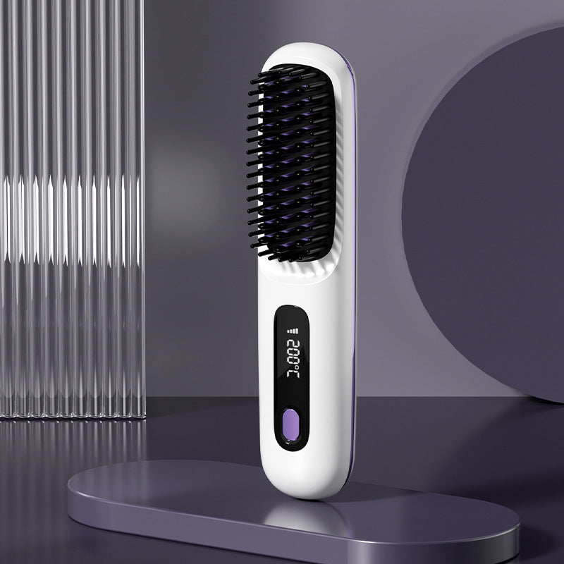 SmartStyle Cordless Straightener Brush – Easy, Fast Heat Styling Anywhere