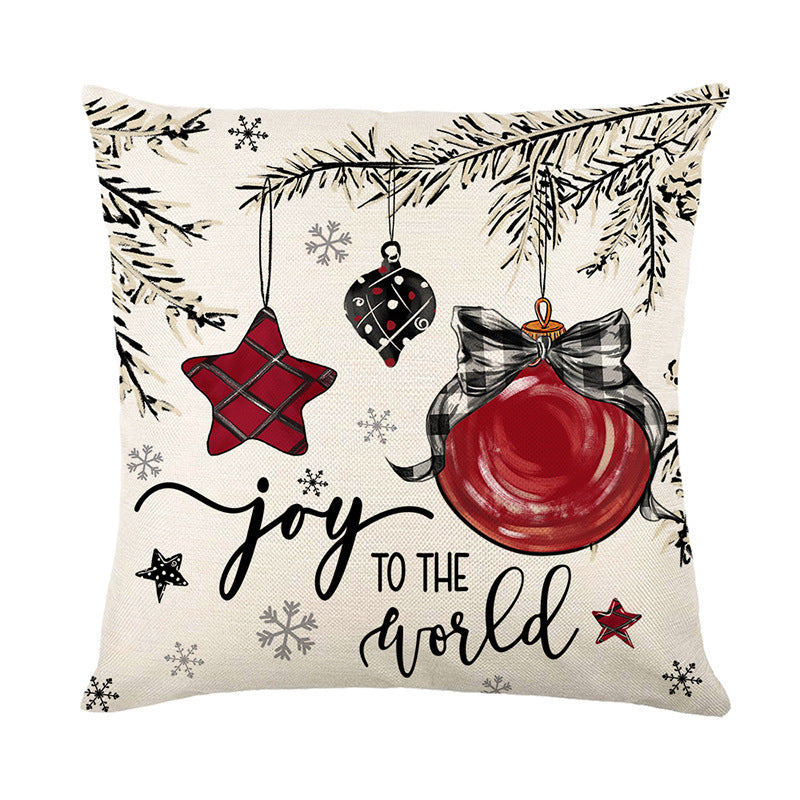 Merry Christmas Cushion Cover – Festive Pillowcase for Home Décor 2024