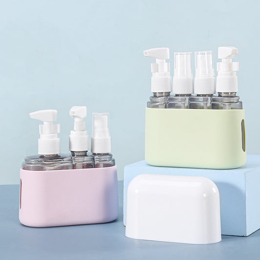 Mini Shampoo Dispenser Portable Travel Bottle Set