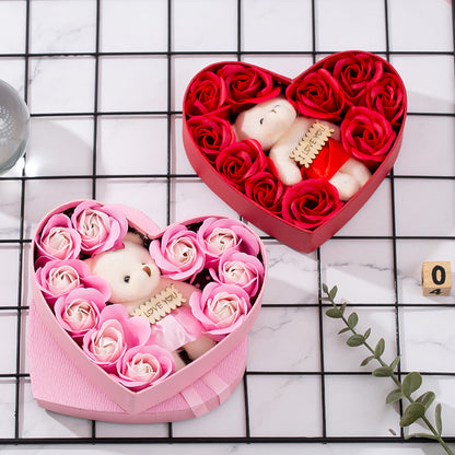 Heart Shaped Rose Gift Box