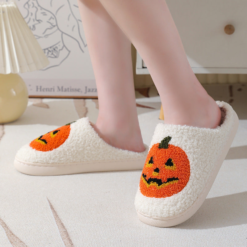 Halloween Pumpkin Cartoon Slippers for Men & Women