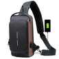 Waterproof USB Charging Chest Bag for Men's Fashion