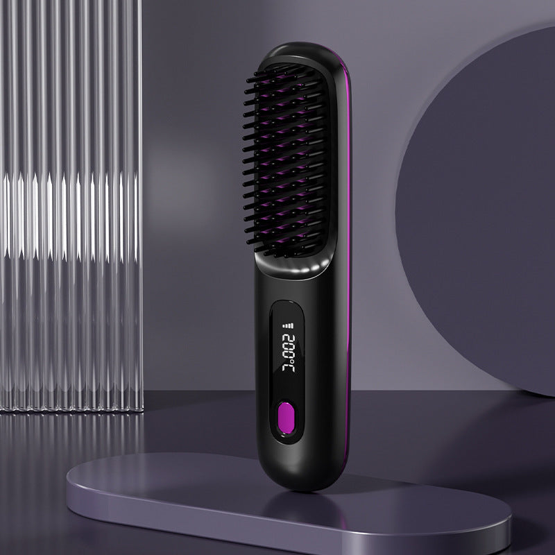 SmartStyle Cordless Straightener Brush – Easy, Fast Heat Styling Anywhere