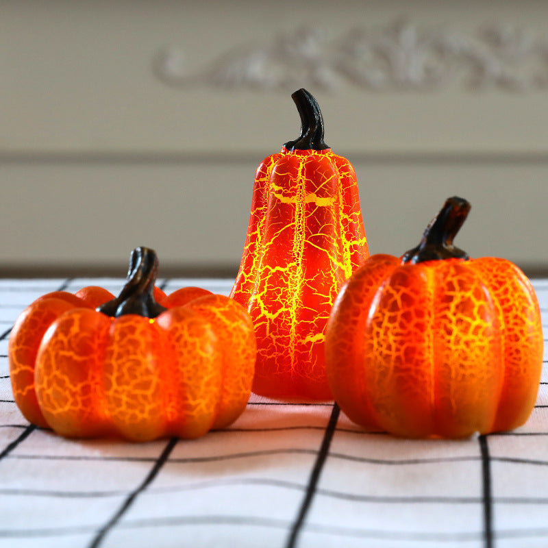 Spooky Glow: Halloween Pumpkin LED Candle Lamp