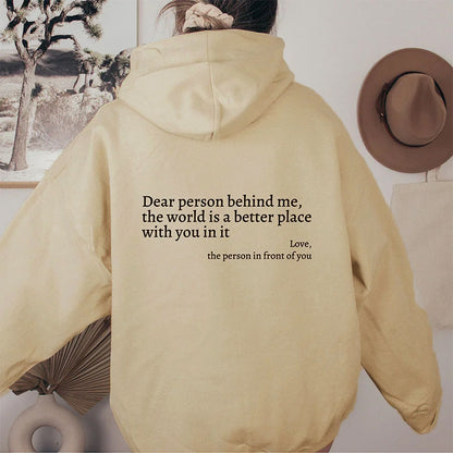 Inspirational Message Hoodie – Unisex Kangaroo Pocket Pullover in Multiple Colors