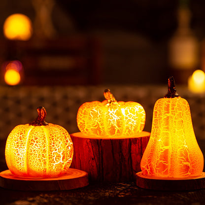 Spooky Glow: Halloween Pumpkin LED Candle Lamp