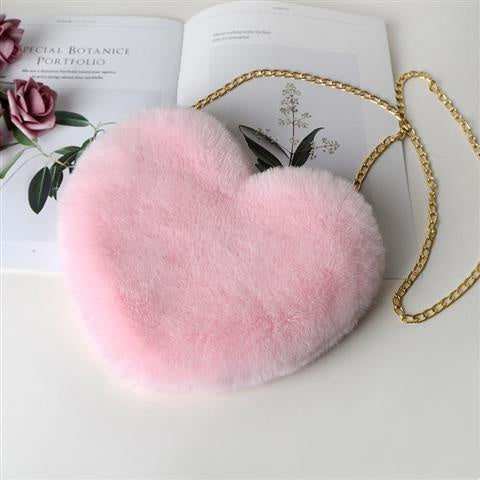 Heart Plush Handbag - Valentine’s Day Party Bag