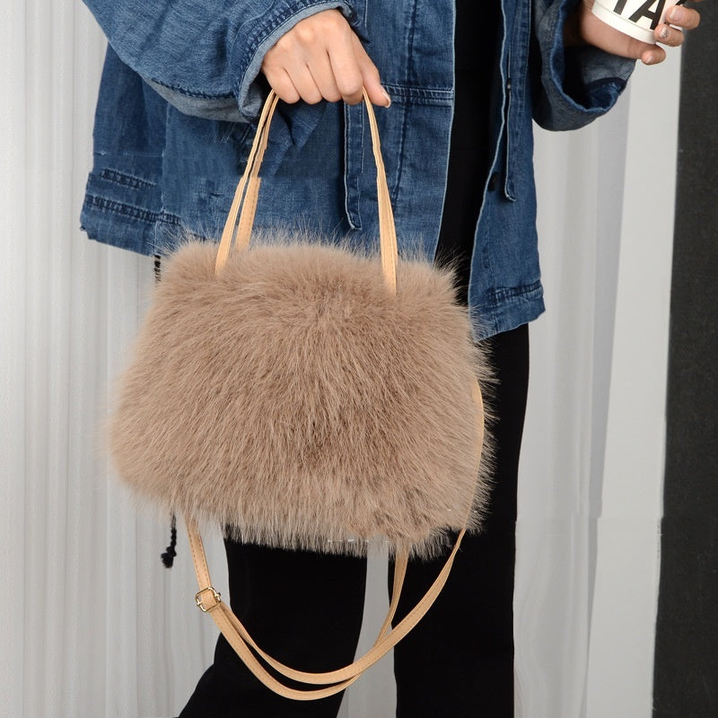 Soft Plush Shoulder Messenger Bag