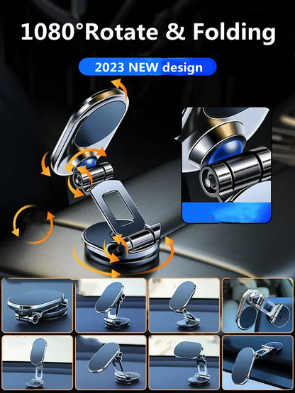 Alloy Folding Magnetic Car Phone Holder