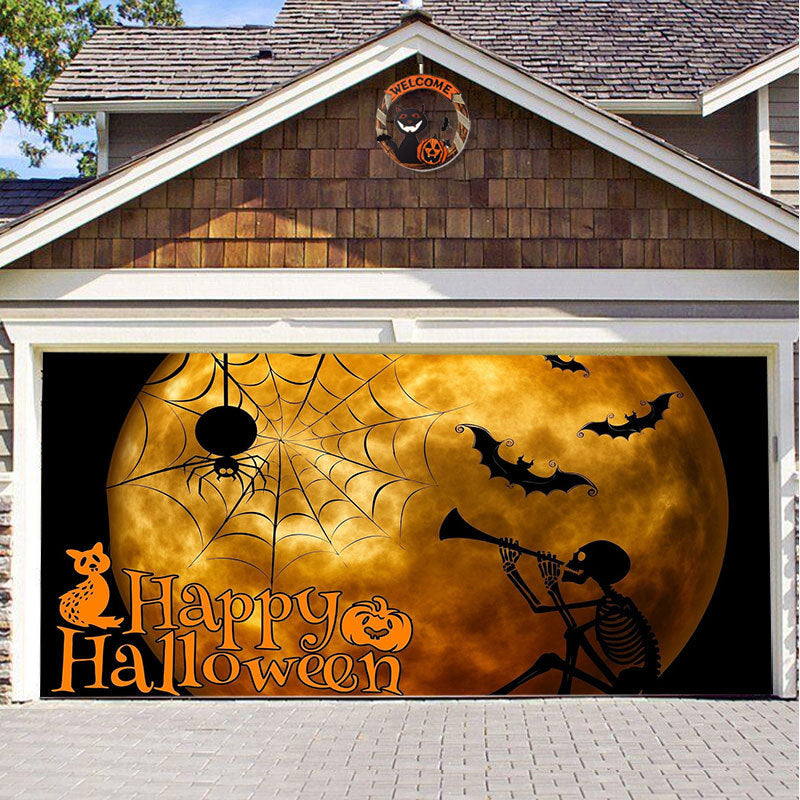 Halloween Vinyl Garage Door Decoration