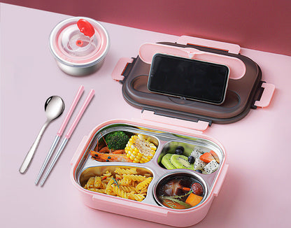 Microwaveable Stainless Steel Insulated Bento Box