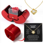 Eternal Love Rose Gift Box: Timeless Bloom & Necklace