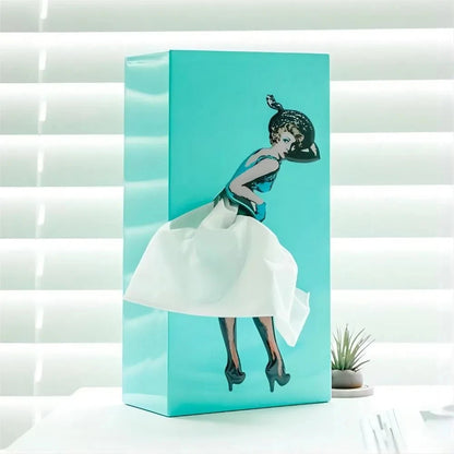 Flying Skirt Tissue Box