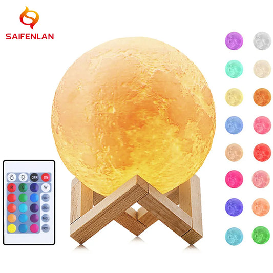 Galaxy Moon Lamp