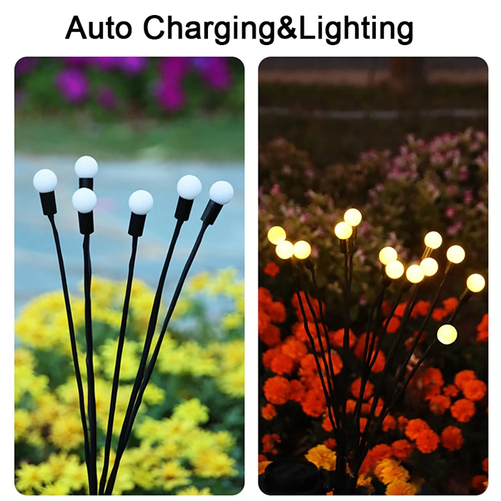 Solar Powered Firefly Garden Light