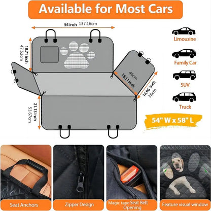 Portable Pet Seat Car Cover