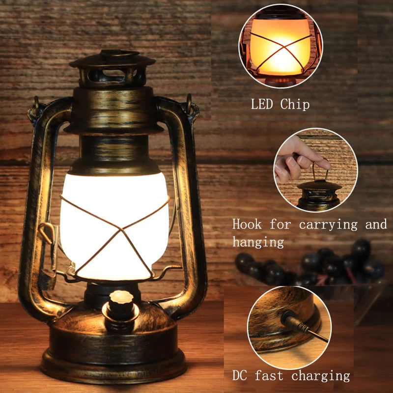 LED Retro Kerosene Electric Lamp