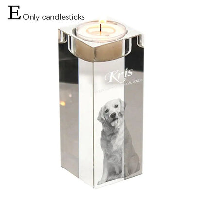 EternaGlow Personalized Crystal Candle Holder