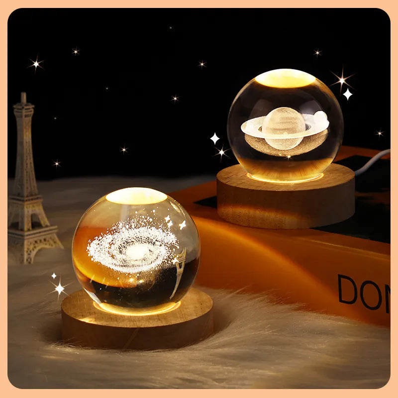 Crystal Ball Night Light 3D