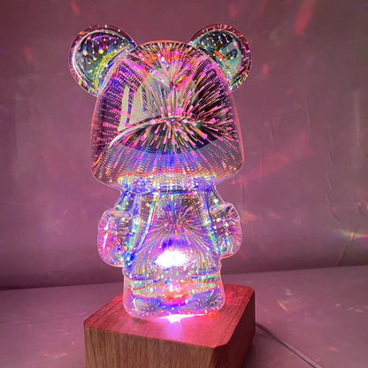 3D Firework Bear Lamp