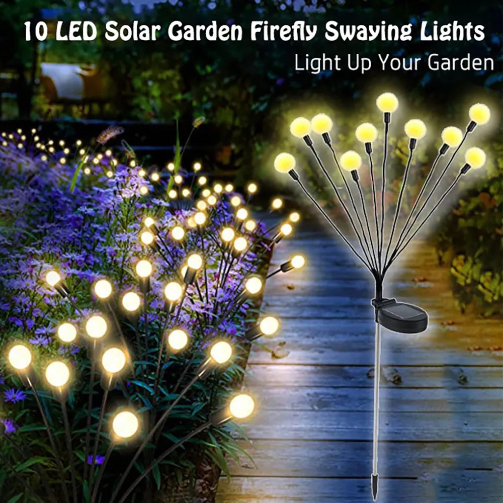 Solar Powered Firefly Garden Light