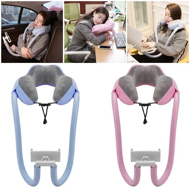 FlexiTravel NeckMate : 360° Phone & Tablet Pillow Holder