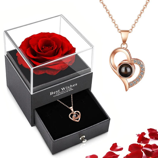 Eternal Bloom Rose Jewelry Box