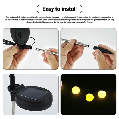 Solar Powered Firefly Garden Light