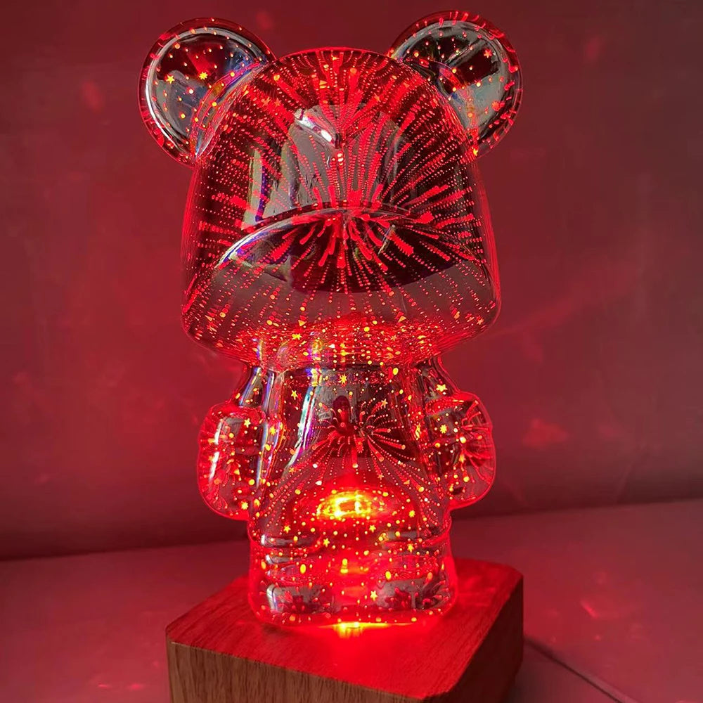 3D Firework Bear Lamp