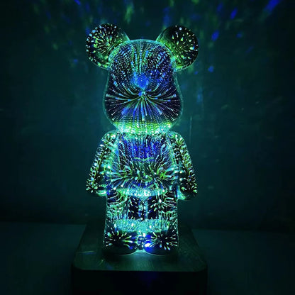 3D Firework Bear Lamp