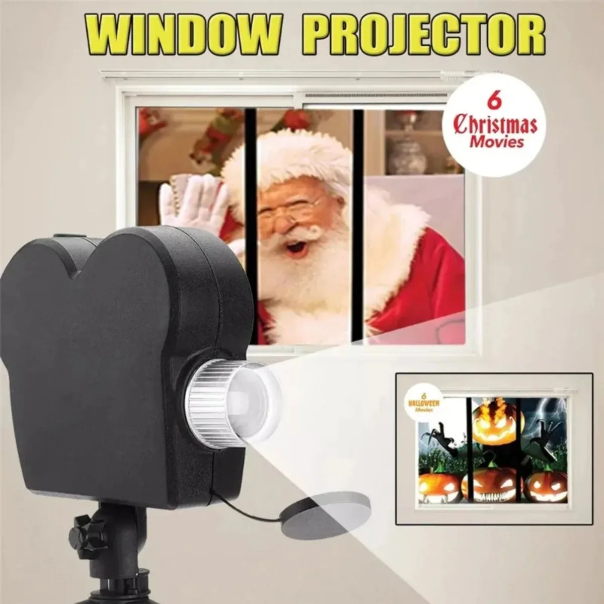 Holiday Holographic Window Projector