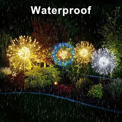 Waterproof Garden Solar Fireworks Light