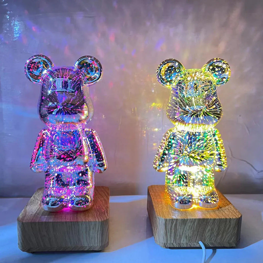 3D Firework Bear Lamp